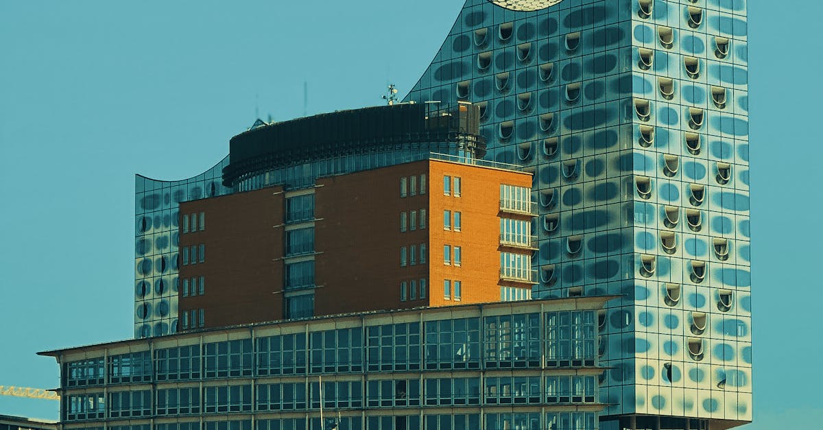 A vibrant view of the Elbphilharmonie, showcasing its unique modern architecture in Hamburg.