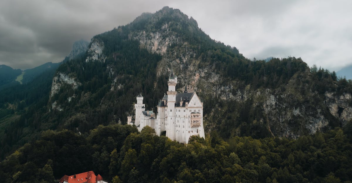 Discover the enchanting Neuschwanstein Castle nestled in the Bavarian Alps, Germany.